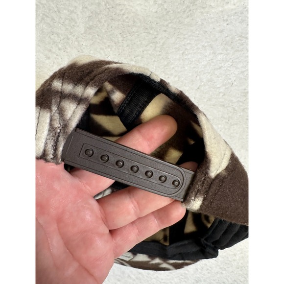 Milkcrate Athletics Aztec Fleece 5 Panel Hat Brown‎ Cream Geometric Snapback Cap - Picture 6 of 6